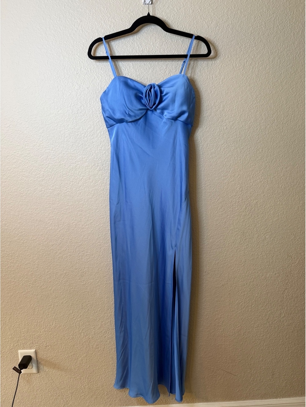 Juniors 11/12 Dark periwinkle Satin Feel Dress homecoming/prom